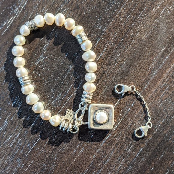 Silpada Sterling Silver Freshwater Pearl Bracelet - Picture 3 of 11